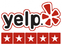 yelp logo with stars